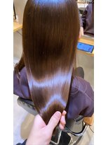 ジーナ 銀座(Zina)&nbsp;髪質改善＊マロンベージュ＊20代30代40代＊かきあげ【Zina銀座】