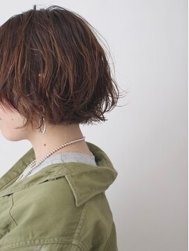 パープル 自由が丘(purple) 小顔に見えるヘア/オリーブグレー／ココアベージュ[自由が丘]