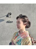 成人式ヘアセット／フィンガーウエーブ
