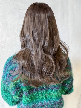 アイティーバイアルバム 松戸店(IT by ALBUM) 艶ベージュ_外ハネボブセクションカラーペールベージュ_ba380382