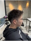 短髪ジェットモヒカン束感刈り上げツーブロック