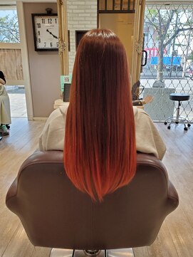 エントランスオブヘアー(ENTRANCE OF HAIR) 【ENTRANCE*佐竹】オレンジグラデーション/20.30.40.50代