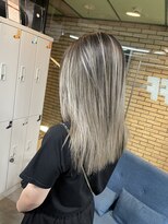 ラフ(LAFF) #バレイヤージュ#グレージュカラー#ボブウルフ#ココアベージュ