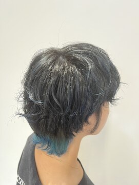 クルム(KURUMU) アクアブルー／裾カラー