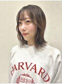 ミディアムヘア 髪質改善トリートメント 前髪カット