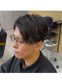 「NIKO」大人ツイストスパイラル 大人メンズパーマ 福岡天神