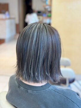 エルパティオ(EL PATIO) ハイライト/筋感/コントラスト/グレー/ケアブリーチ