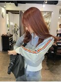 【天王寺 あべの】オレンジレッド