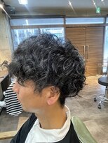 メンズ レオ 天六店(men's LEO) 【スパイラルパーマ】マッシュ×ツーブロック×スパイラル
