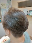 ツーブロックショート