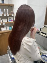 血色感アップうる艶ピンクブラウンヘア♪