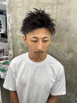 キング 楠葉店(K!ng)&nbsp;波巻きツイストスパイラルパーマ/フェザーパーマ/眉毛/メンズ