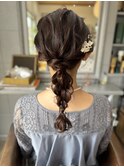 編みおろしヘアセット