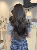 【ショコラグレージュ&レイヤーカット】福岡ブリーチなしカラー