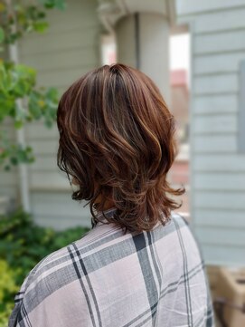 ヘアーズ 本店(HAIRZ) 《HAIRZ 》藤井☆ウルフレイヤー、オリーブアッシュ