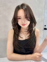 ノアル 大宮店(NOAHL)&nbsp;レイヤー/韓国/韓国風/ウルフ/ハッシュカット/くびれ/ロング