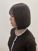 セブンルックス モカ 宇都宮鶴田店(7LOOKS mocha)&nbsp;パツっとボブ ラベンダーグレージュ