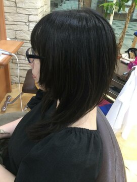 ヒラトヤ 肴町店 20代30代40代シースルーバング×姫カットレイヤーマレットヘア