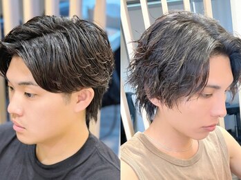 ハレ ヘアサロン(Hale hair salon)の写真/こだわりのメンズパーマを丁寧に施術！4席限定なので初パーマも安心◎［フェザー/スパイラル］
