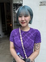 リチェッタ(Ricetta)&nbsp;ボブ　水色　ペールカラー　ケアブリーチ