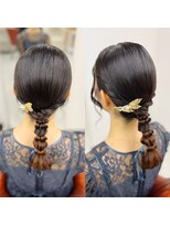 W’d BELL品川駅前店 ヘアセット/ヘアメイク/ヘアアレンジ/着付け専門店 編みおろし