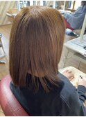 艶々グレーカラー　ベージュブラウン10トーン　艶カラー