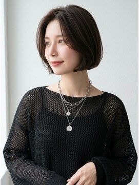 キビト(kibito) ハンサムボブひし形ショートボブ30代40代新宿御苑若松河田曙橋