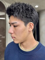 ニコトウキョウ 新宿(nico TOKYO)&nbsp;刈り上げアップバングスパイキーショートパーマスパイラルパーマ