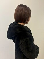 エルフレームバイワンラヴェスト(L'FLAME by one Lovest)&nbsp;ミルクティーベージュダブルカラーインナーカラーショートボブ