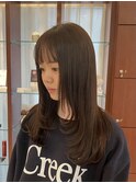 ブラウンベージュ/レイヤーカット/透明感カラー/髪質改善
