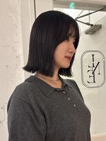 ライン(LINE)&nbsp;ラベンダーカラー/切りっぱなしボブ