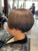 エイム ヘア デザイン 町田店(eim hair design)&nbsp;マッシュショート/ツヤ髪/丸みショート/丸みシルエット/ベージュ