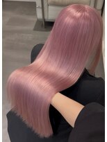 ベレーザ 川越(Beleza)&nbsp;ba18091_ピンクベージュハイトーンカラー艶髪髪質改善ストレート