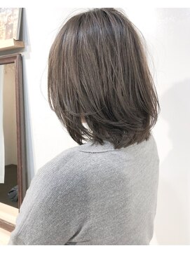 ヘアーアンドアトリエ マール(Hair&Atelier Marl) 【Marl】マットグレージュカラーのシンプルボブ♪