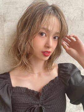 ザ シー 海老名(The C) ハイライトカラー/ゆるふわミディ/立体感◎