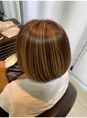大人かわいいショートボブ/ミニボブ/ハイライト
