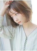 シースルーバングが可愛い【大人抜け感ボブ】
