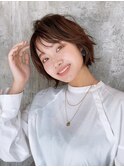 大人かわいいショートボブ