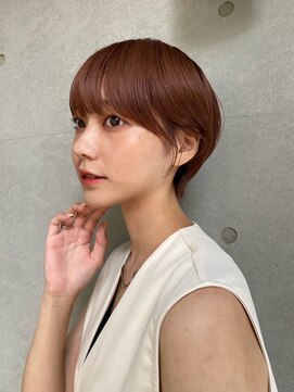 ガーデン オオタカノモリ(garden otakanomori) 透明感暖色×束感ショート×シースルーバング×フレンチガーリー