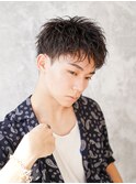 フェザーパーマ/刈り上げセンターパート/サーフカール[新宿]