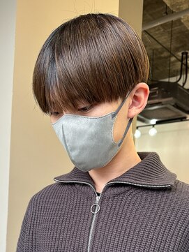 エルマーク 心斎橋(L-MARK) マッシュカラーブリーチメンズメンズカラーツーブロック