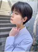NUDEぱっつん前髪メンスライクベリーショートコンパクトショート