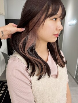 ナンバー 竪町(number+) 20代30代40代大人可愛いイヤリングカラーベビーピンク