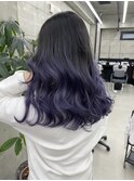 【LINOET太田川】手島カミラ　ブルーラベンダーグラデーション