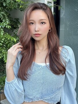 オウル(Owll) 【Owll】石田学史ピンクベージュロングレイヤー20代30代40代