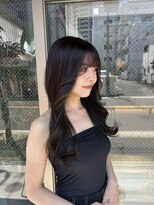 クム 横浜(qumu) オリーブブラウン×流れる顔まわり