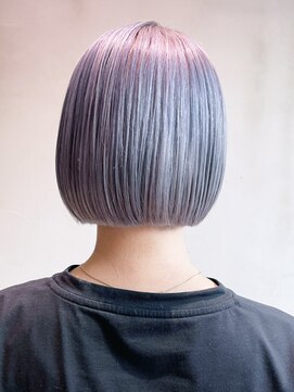 シオン(shion) くすみベージュオリーブカラー透明感カラーボブルフ_ba353891