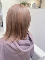 オルオル(olu ’ olu)&nbsp;ピンクベージュ×ナチュラルボブ