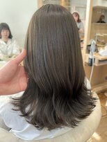 バイオレット 栄店(Violet)&nbsp;オリーブグレージュ/ブリーチ無し/透け感カラー/NS-80