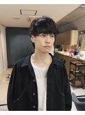 黒髪/ナチュラルマッシュ